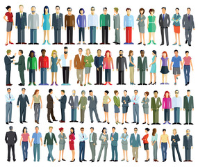 Große Gruppe von Personen