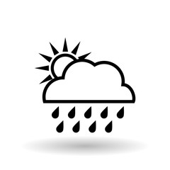 cloud icon design, vector illustration