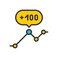 Analytics outline icon