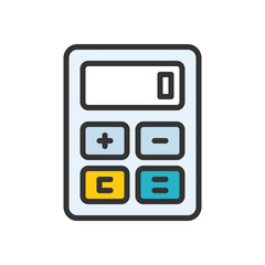Calculator outline icon