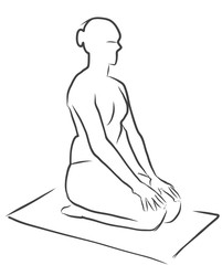 Supta Vajrasana, Diamant, Yoga - vajra Pose