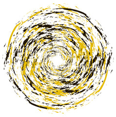 Black and yellow circle grunge