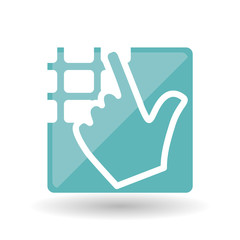 code icon design, vector illustration