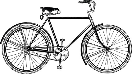 Fototapeta na wymiar Vintage image bicycle