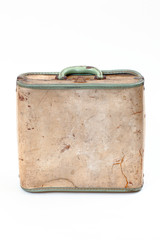 old brown suitcase