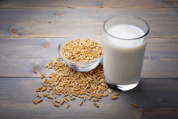 Khorasan wheat milk