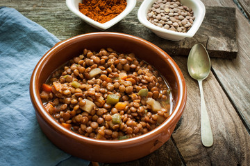 Lentil with veggetables