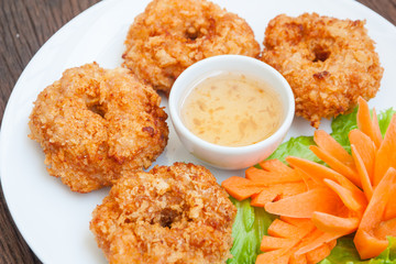 Fried shrimp cake, Thai food