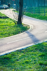 part of bicycle path