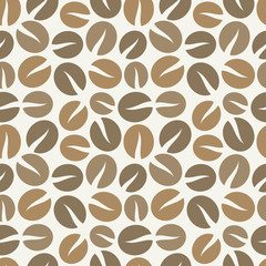 Coffee beans seamless pattern