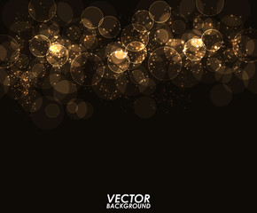 Abstract modern gold bokeh digital - Vector Background. © VB8989