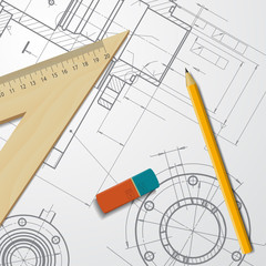 Engineer or architect illustration