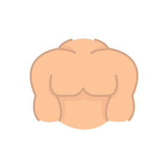  Flat Icon Male body icon design