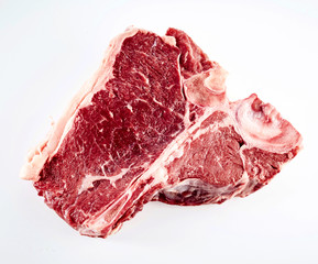 Raw beef porterhouse steak for grilling