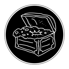 Simple doodle of a treasure chest