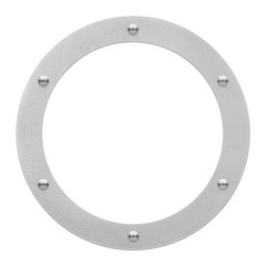 round window or porthole with white field