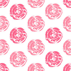 Seamless background of abstract roses