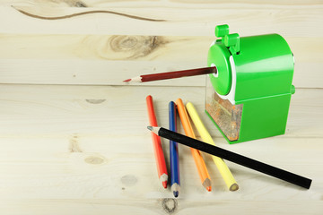 The image of school stationery