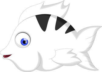 Obraz premium angel fish cartoon