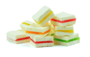 Pieces of delicious fruit pastes