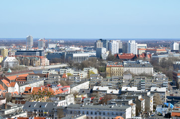 Obraz premium Great sunny time in Poland. Spring in old city Wroclaw