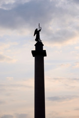 Silhouette of Alexander Column.