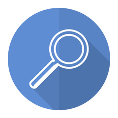 blue flat vector web icon