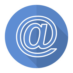 Fototapeta premium blue flat vector web icon