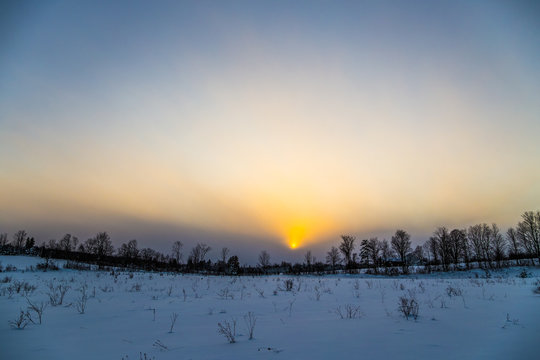 Rural Winter Landscape View © Chris Gardiner
