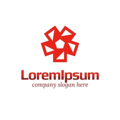 Vector of sign polyhedron / geometrical shape. Business icon for the company. Logo for Business / Finance / Food /Packaging. Other companies. Vector illustration.