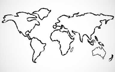 Abstract world map
