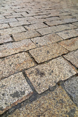 Pavement grey granite block