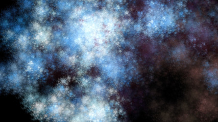 Starry sky, cluster of brightly colored galaxies. Milky Way. Mysterious psychedelic relaxation wallpape. Sacred geometry. Fractal Wallpaper pattern desktop. Digital artwork creative graphic design.