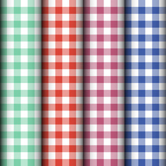 Checkered tablecloth texture