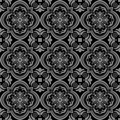 Elegant dark antique background image of spiral round curve flower