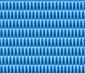 abstract 3d background pattern made of blue polygonal objects (seamless)