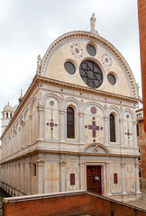 Fototapeta na wymiar Venice. Church Santa Maria dei Miracoli.