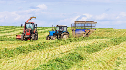 agricultural equipment for harvesting hay