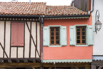 Old framework houses