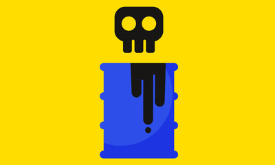 Bidon de produit toxique