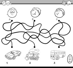 maze activity coloring page