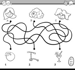 maze activity coloring book