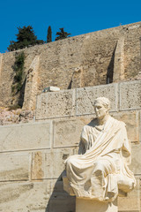 Statue of Menander, Theatre of Dionysus, Athens, Greece