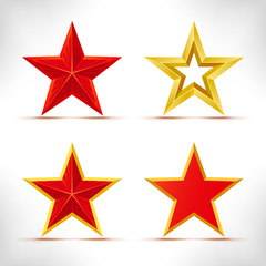 Obraz premium Set of stars.