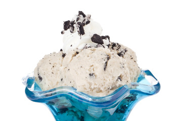 cookies and cream ice cream top with whipped cream