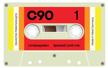 Fototapeta premium Vintage cassette tape
