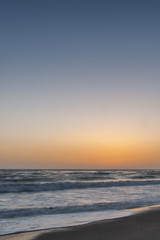 Fototapeta premium california vibrant sunset on the pacific ocean