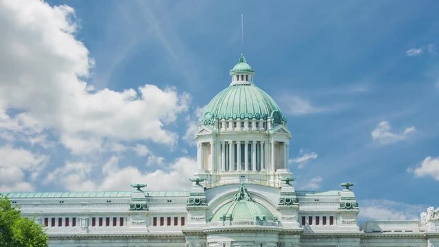 The Ananta Samakhom Throne Hall in Thai Royal Dusit Palace, Bangkok, Thailand.HD