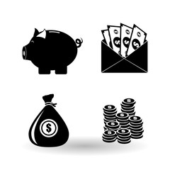 Money bills design, vector illustration, vector illustration