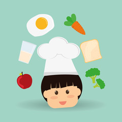 Menu Kids icon design, vector illustration, vector illustration